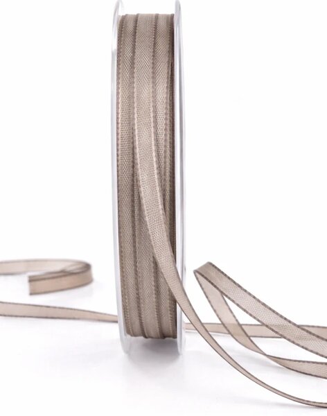 Chance Warm Taupe – úzká dekorační stuha 5mm x 5m (3,40Kč/m)