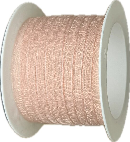 Stuha organzová Beauty Organdy – Peach meruňková 7mm x 5m (4,-Kč/m)