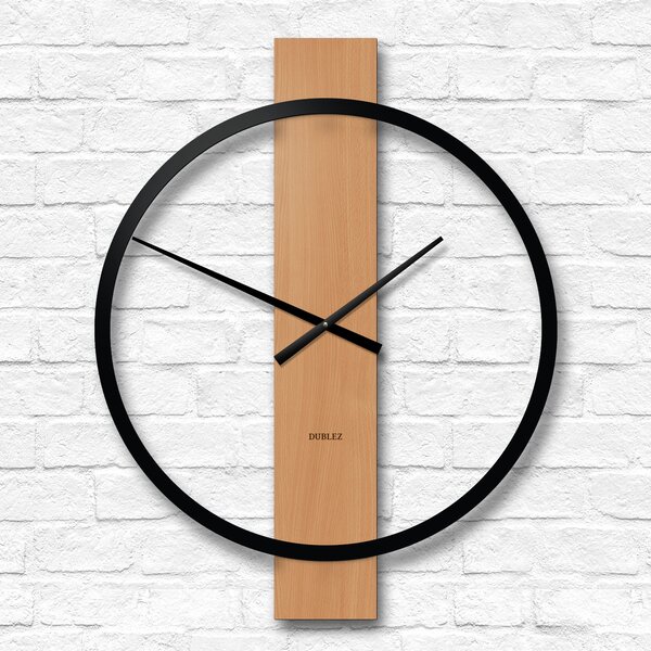 DUBLEZ | Minimalistické nástěnné hodiny - Circle Line