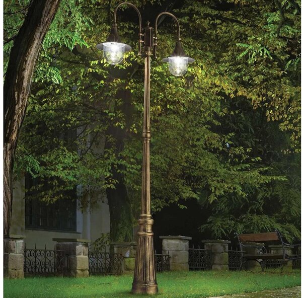Ideal Lux - Venkovní lampa CIMA 2xE27/52W/230V 216 cm IP43 patina