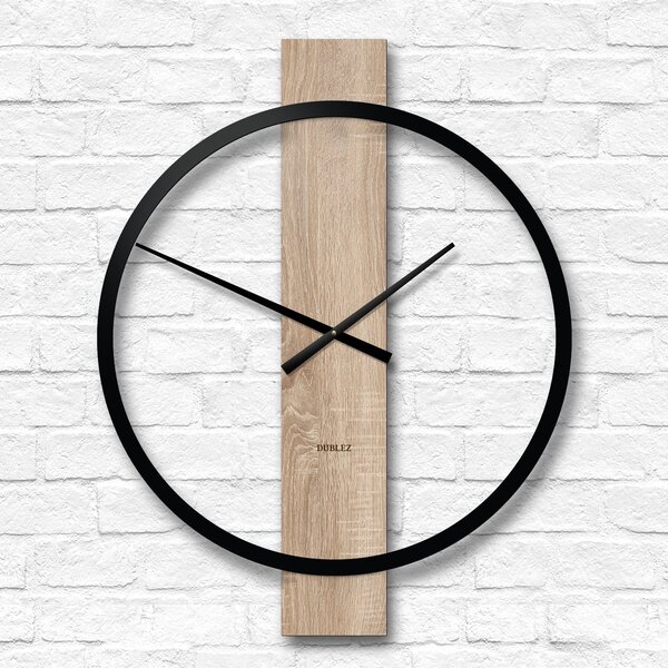 DUBLEZ | Minimalistické nástěnné hodiny - Circle Line