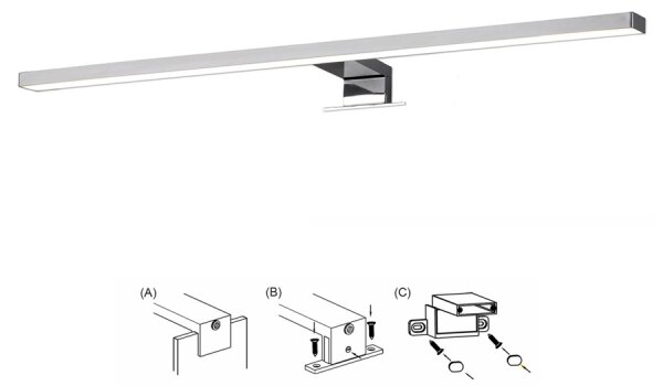 Top Light GILA LED XL - LED Koupelnové osvětlení zrcadla LED/8W/230V IP44
