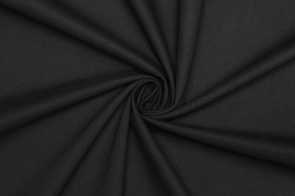 Kostýmový bavlněný kepr (twill) elastický - Černá