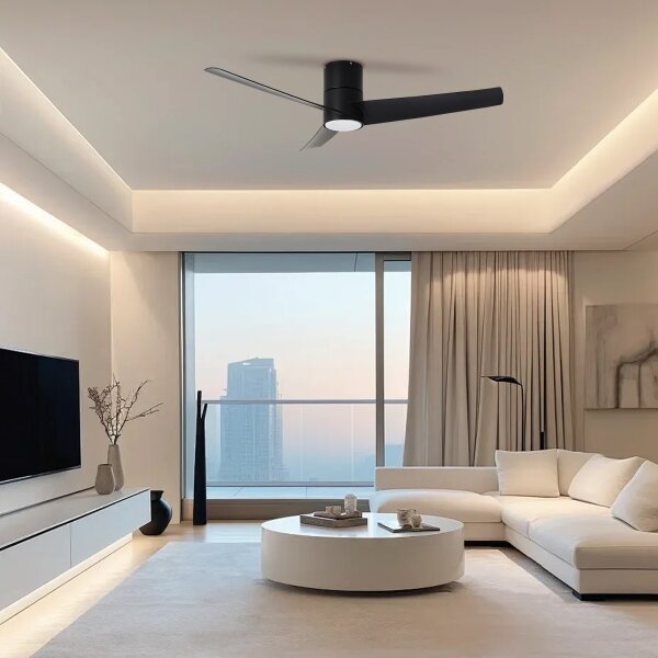 ZEVENTI - LED Stropní ventilátor BARROSA LED/18W/230V Wi-Fi Tuya + DO