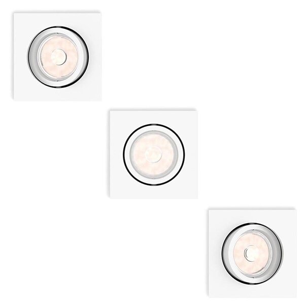 Philips 50193/31/PN - SADA 3x Podhledové svítidlo ENNEPER 1xGU10/5,5W/230V