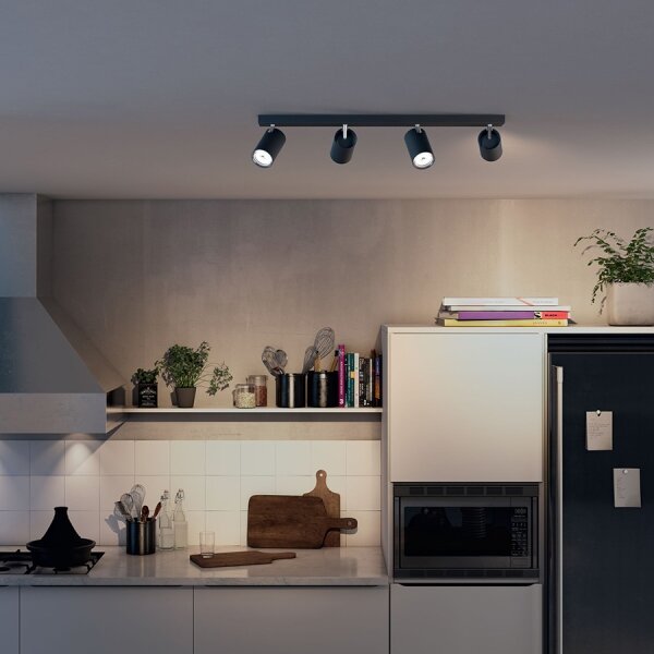 Philips 50594/30/PN - Bodové svítidlo MYLIVING KOSIPO 4xGU10/5,5W/230V