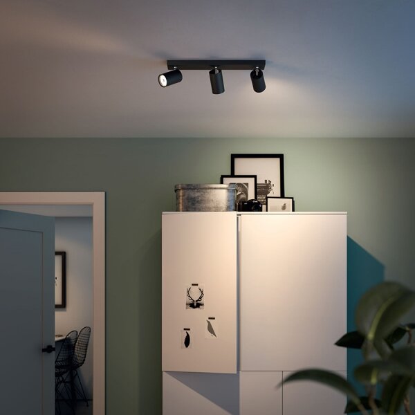 Philips 50593/30/PN - Bodové svítidlo MYLIVING KOSIPO 3xGU10/5,5W/230V