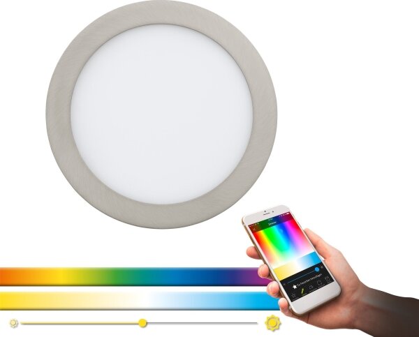 Eglo 96676 - LED RGB Stmívatelné podhledové svítidlo FUEVA-C LED/15,6W/230V