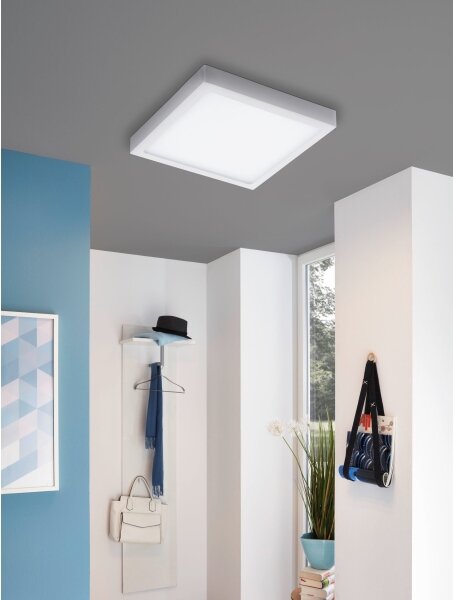 Eglo 33209 - LED RGBW Stm. stropní svítidlo FUEVA-C LED/21W/230V 30x30 cm bílá