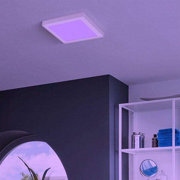 Eglo 33316 - LED RGBW Stm. str. svítidlo FUEVA-C LED/15,6W/230V 22,5x22,5cm bílá