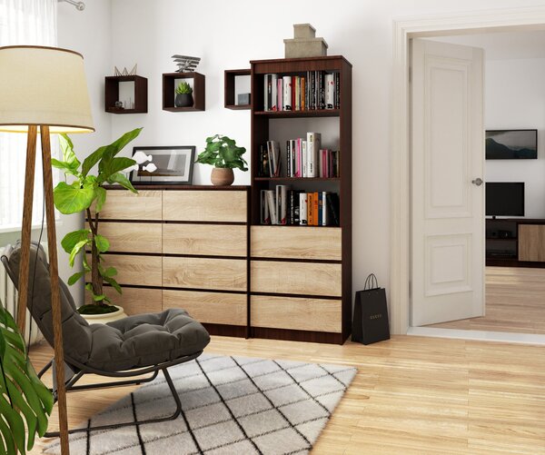 Regál Responder (wenge + dub sonoma). Akce -12%