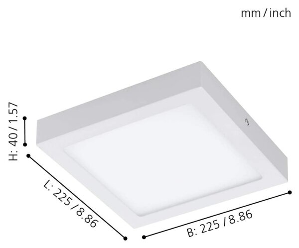Eglo 96672 - LED RGBW Stmívatelné stropní svítidlo FUEVA-C LED/15,6W/230V BT