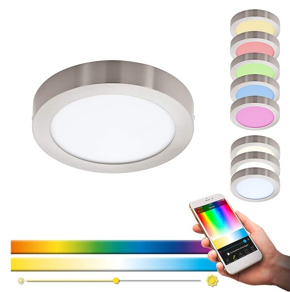 Eglo 96677 - LED RGBW Stmívatelné stropní svítidlo FUEVA-C LED/15,6W/230V BT