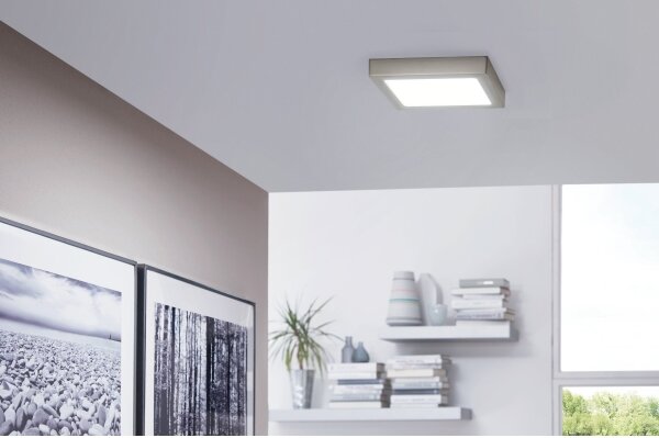 Eglo 33319 - LED RGBW Stm. stropní svítidlo FUEVA-C LED/15,6W/230V 22,5x22,5 cm