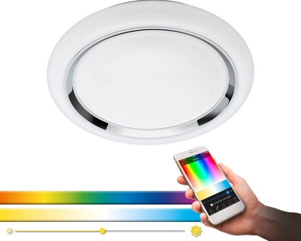 Eglo 96686 - LED RGBW Stmívatelné stropní svítidlo CAPASSO-C LED/17W/230V