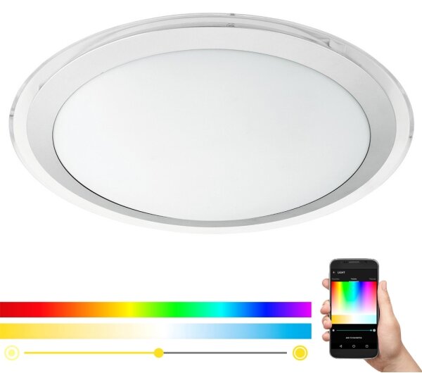 Eglo 96818 - LED RGBW Stmívatelné stropní svítidlo COMPETA-C LED/17W/230V