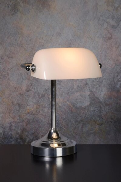 Lucide 17504/01/11 - Stolní lampa BANKER 1xE14/40W/230V