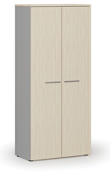 Šatní skříň s výsuvem PRIMO GRAY, 800 x 420 x 1781 mm, šedá/bříza