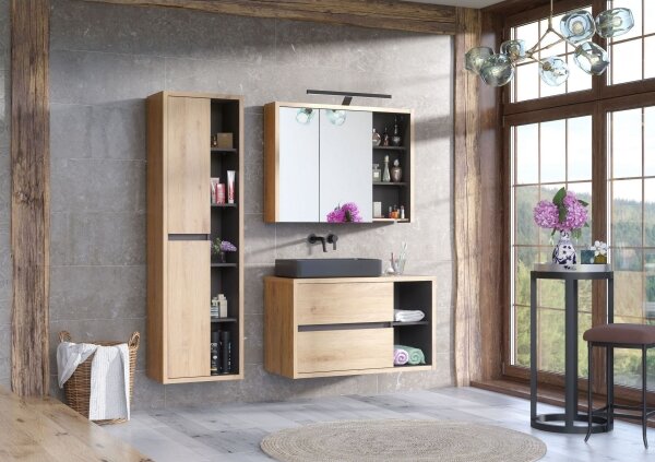 COMAD UM-6275 SLIM 60 BLACK DP - Umyvadlo na desku SLIM 61x34 cm matná černá