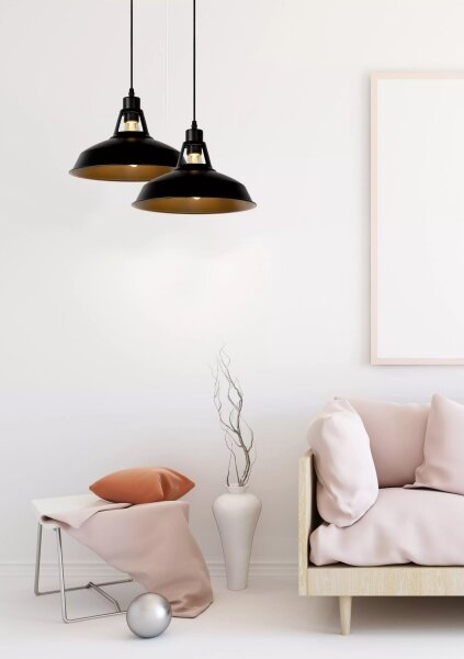 Lucide 43401/31/30 - Závěsné svítidlo BRASSY-BIS 1xE27/60W/230V černé