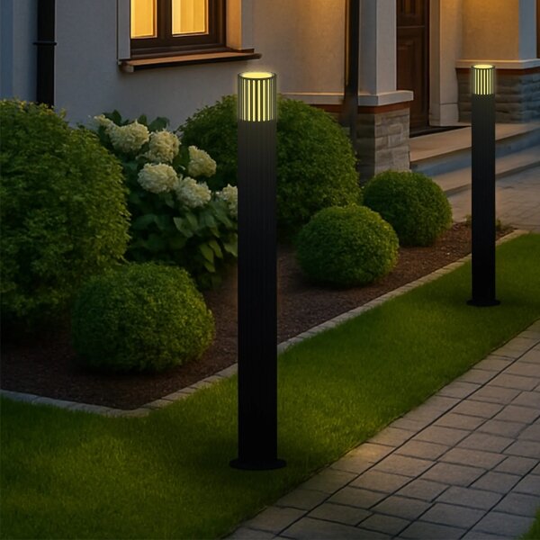 Venkovní lampa KUUSAMO 1xE27/20W/230V 74 cm IP54 antracit