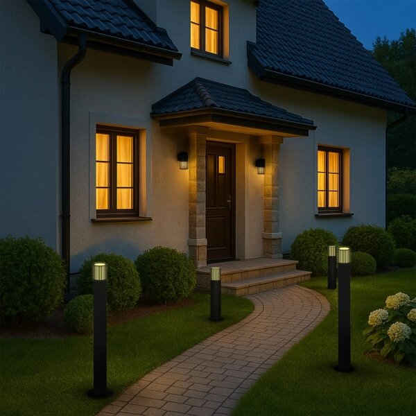 Venkovní lampa KUUSAMO 1xE27/20W/230V 74 cm IP54 antracit