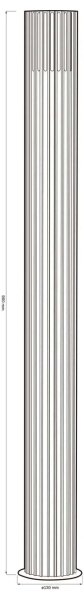 Venkovní lampa KUUSAMO 1xE27/20W/230V 74 cm IP54 antracit