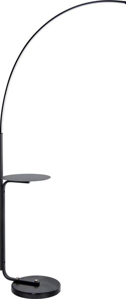 LED Stojací lampa se stolkem LED/20W/230V 3000-6500K černá