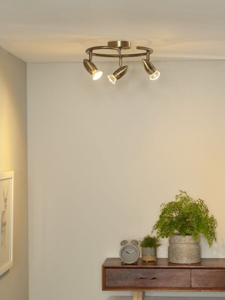 Lucide 13955/14/03 - LED bodové svítidlo CARO-LED 3xGU10/5W/230V bronz