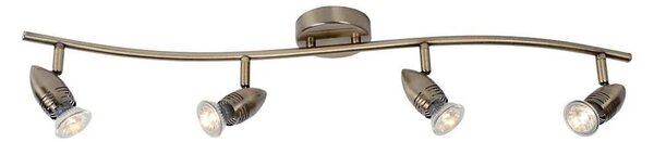 Lucide 13955/20/03 - LED bodové svítidlo CARO-LED 4xGU10/5W/230V bronz