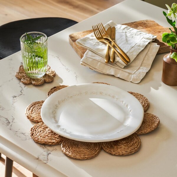 Jutové prostírání Enslow Natural – set 4 ks