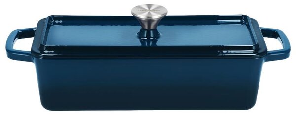Silvercrest® Litinový hrnec/forma na pečení chleba Premium (obdélníkový, modrá) (100409856012)