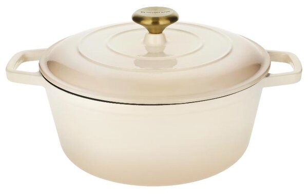 Silvercrest® Litinový hrnec Premium, Ø 28 cm (krémová) (100409575004)
