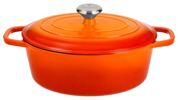 Silvercrest® Litinový hrnec Premium, Ø 29 cm (oranžová) (100409655005)