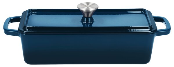 Silvercrest® Litinový hrnec/forma na pečení chleba Premium (obdélníkový, modrá) (100409856012)