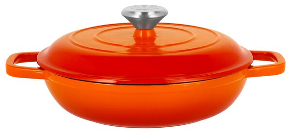 Silvercrest® Litinová servírovací pánev Premium, Ø 25 cm (oranžová) (100409708005)