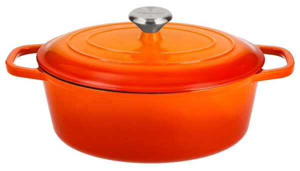 Silvercrest® Litinový hrnec Premium, Ø 29 cm (oranžová) (100409655005)