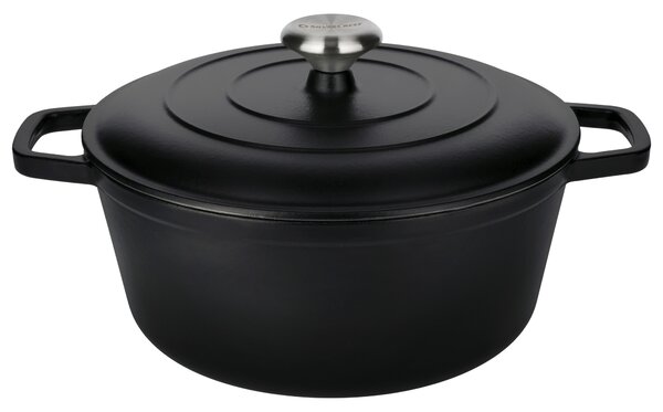 Silvercrest® Litinový hrnec Premium, Ø 28 cm (černá) (100409575001)