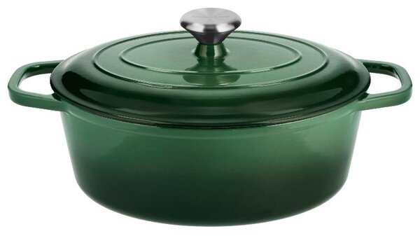 Silvercrest® Litinový hrnec Premium, Ø 29 cm (zelená) (100409655002)