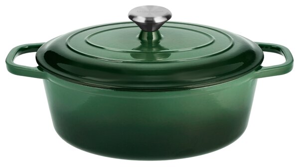 Silvercrest® Litinový hrnec Premium, Ø 29 cm (zelená) (100409655002)