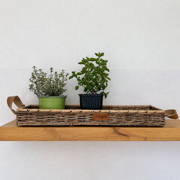 Vingo Ratanový dokorační podnos, 55 x 13 cm