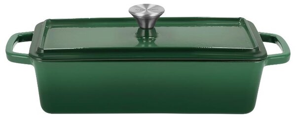 Silvercrest® Litinový hrnec/forma na pečení chleba Premium (obdélníkový, zelená) (100409856008)
