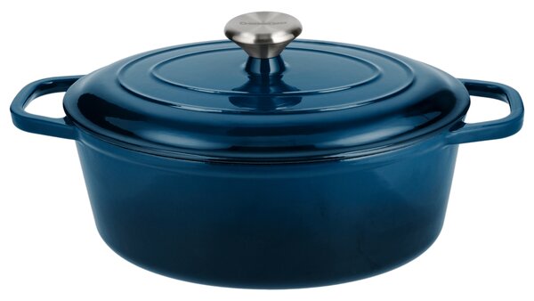 Silvercrest® Litinový hrnec Premium, Ø 29 cm (modrá) (100409655006)