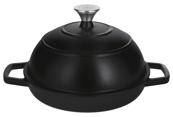 Silvercrest® Litinový hrnec/forma na pečení chleba Premium (kulatá, černá) (100409856001)
