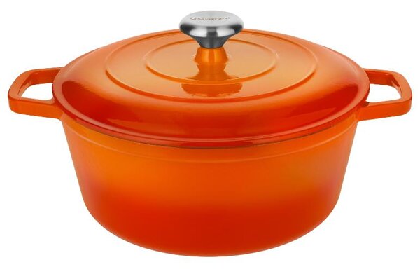 Silvercrest® Litinový hrnec Premium, Ø 28 cm (oranžová) (100409575005)
