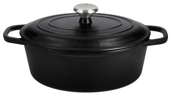 Silvercrest® Litinový hrnec Premium, Ø 29 cm (černá) (100409655001)