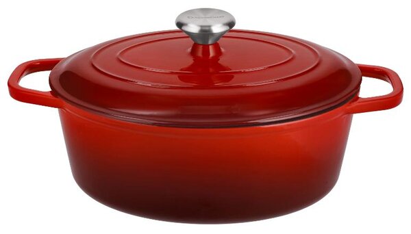 Silvercrest® Litinový hrnec Premium, Ø 29 cm (červená) (100409655003)