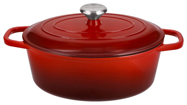 Silvercrest® Litinový hrnec Premium, Ø 29 cm (červená) (100409655003)