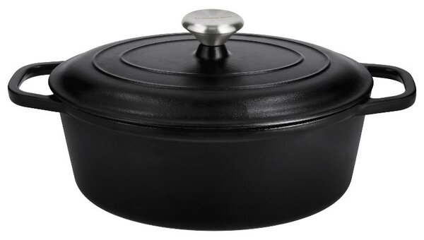 Silvercrest® Litinový hrnec Premium, Ø 29 cm (černá) (100409655001)