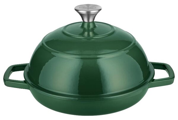 Silvercrest® Litinový hrnec/forma na pečení chleba Premium (kulatá, zelená) (100409856007)